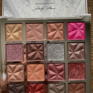 Revolution Pink and Silver Eyeshadow Palette with Glitter